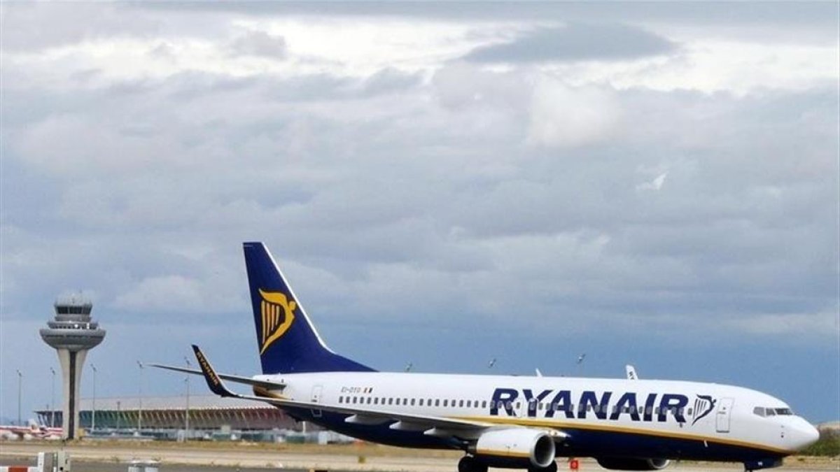 Avión de Ryanair. /