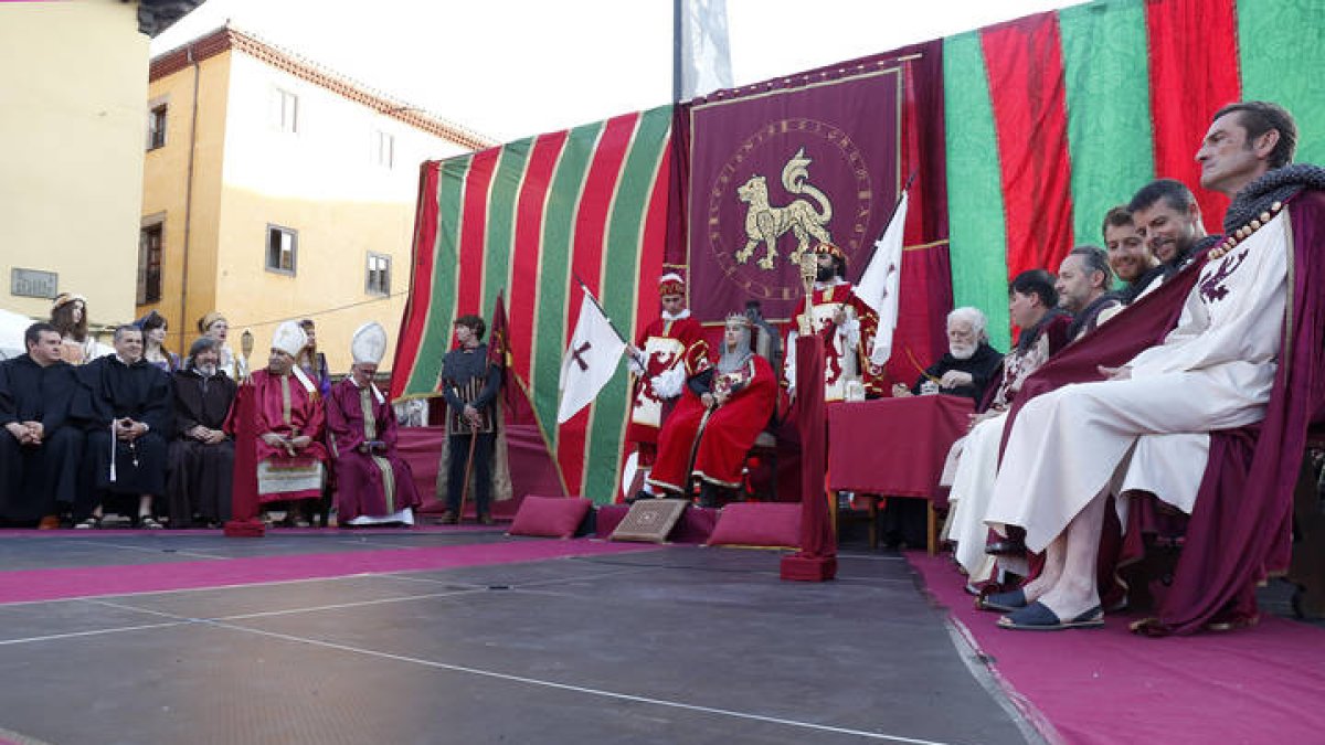 Recreación de las Cortes de 1188. F. Otero Perandones.