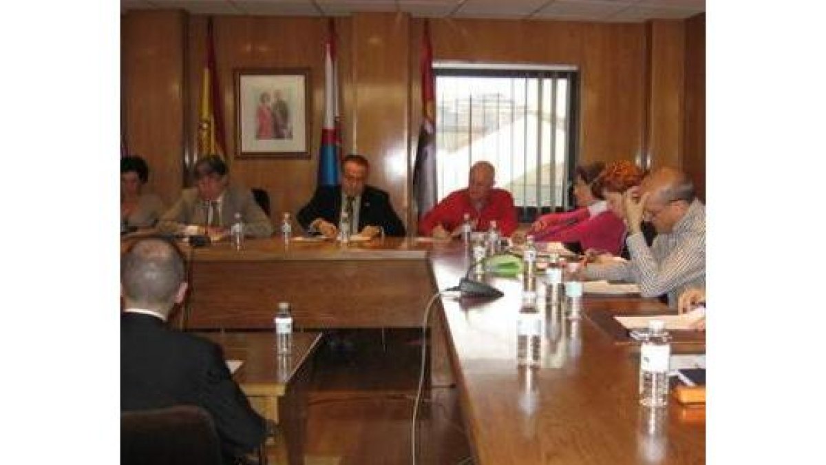 Parte el grupo socialista durante un reciente Pleno.