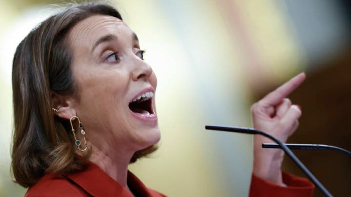 La portavoz del Partido Popular en el Congreso, Cuca Gamarra, en una imagen de archivo. MARISCAL