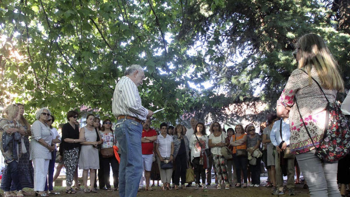 Juan Campal durante el homenaje a Sara Calleja
