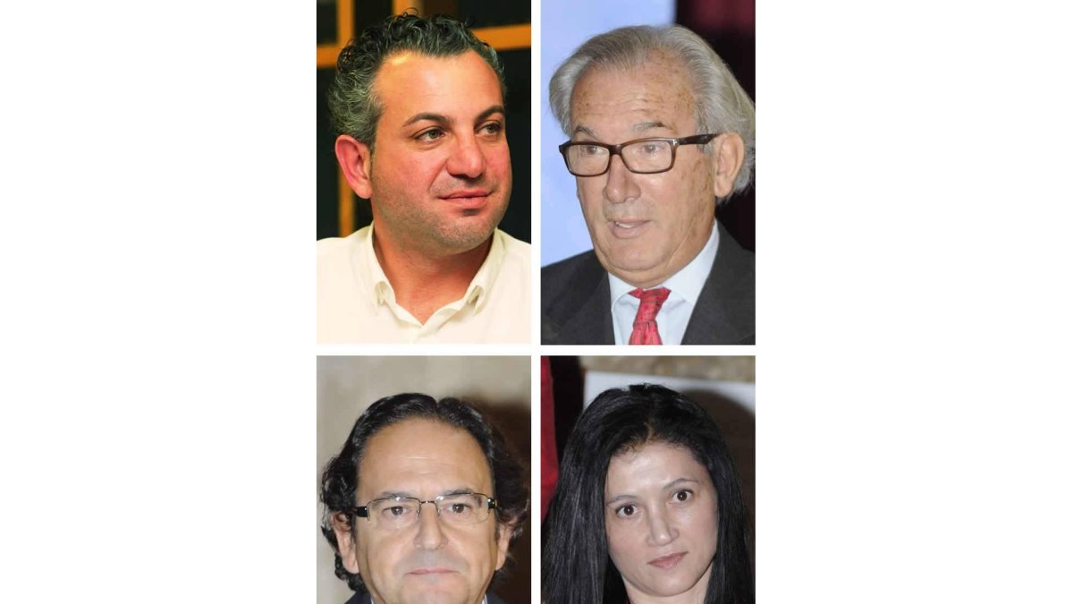 Nicanor Sen, J uan Morano, Luis Aznar y Silvia Franco.