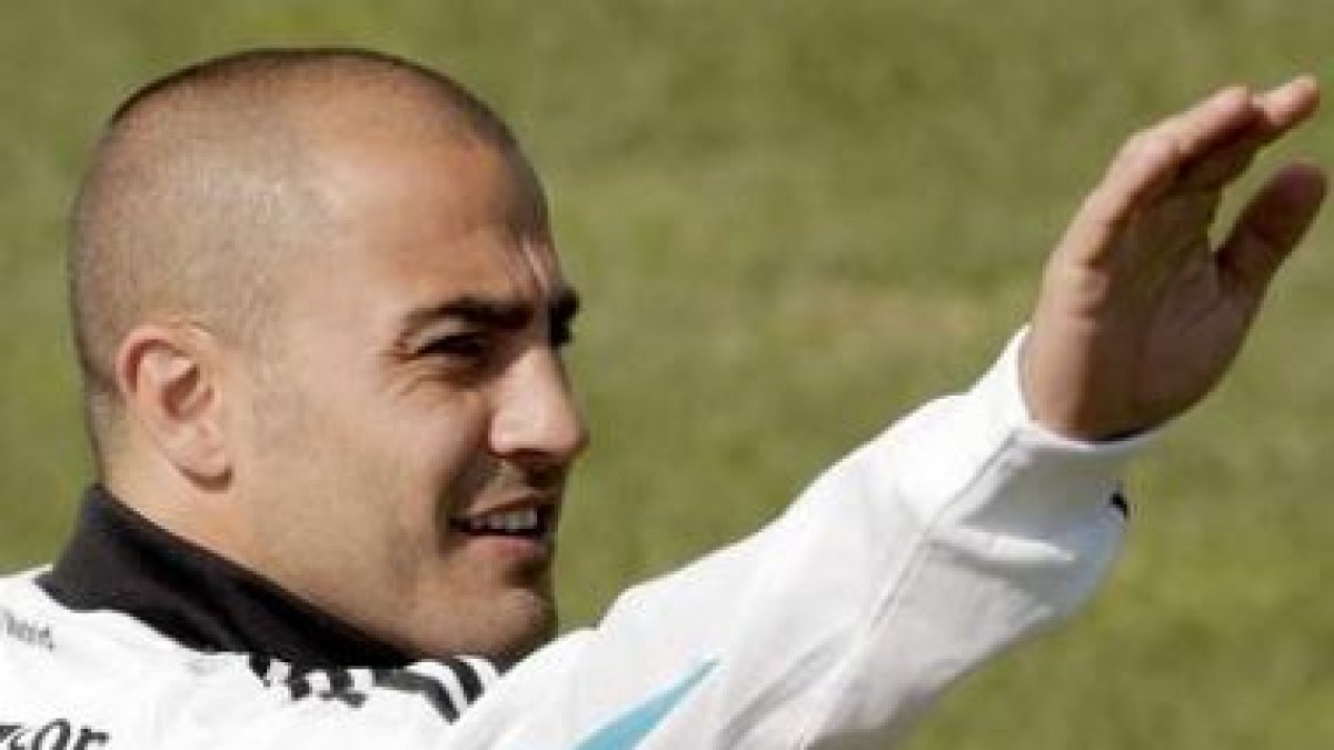 Fabio Cannavaro, durante un entrenamiento.