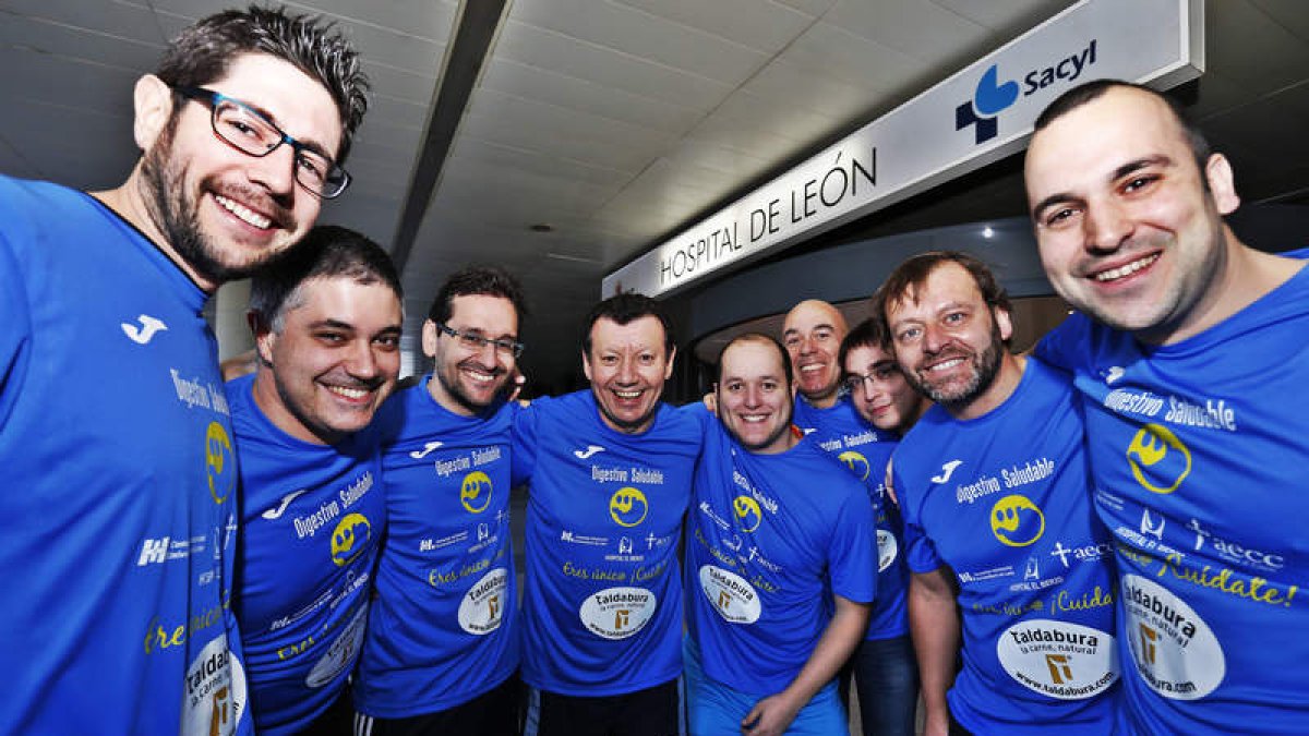 David Silva, Rubén Díez, Luis Vaquero, Francisco Jorquera, Marcos Jiménez, Santiago Vivas, David Viso, Pedro Linares y Javier Aranda, especialistas de Bierzo y León. RAMIRO