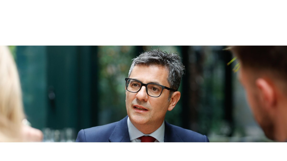 Bolaños, durante la entrevista. JOSÉ GONZÁLEZ