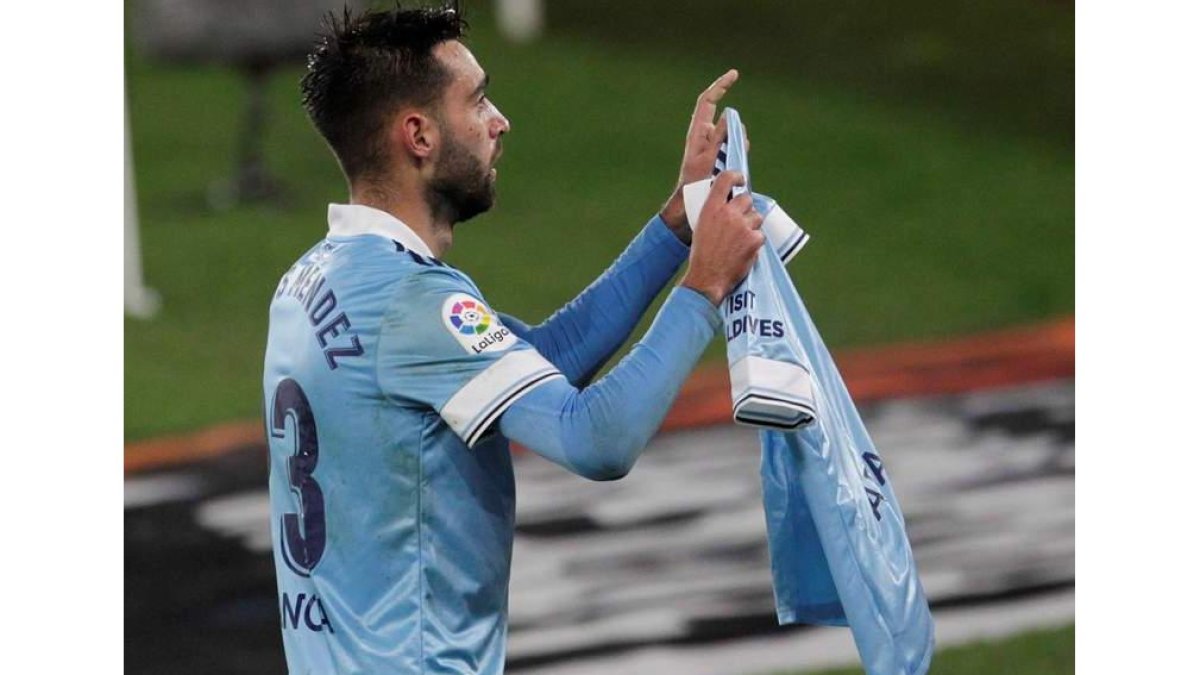 Brais Méndez hizo los dos goles del Celta de Vigo. SALVADOR SAS