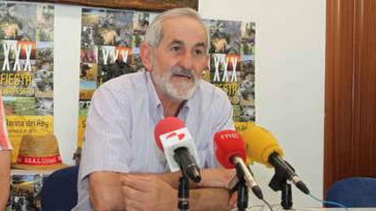 Matías Llorente, en un momento de la rueda de prensa.