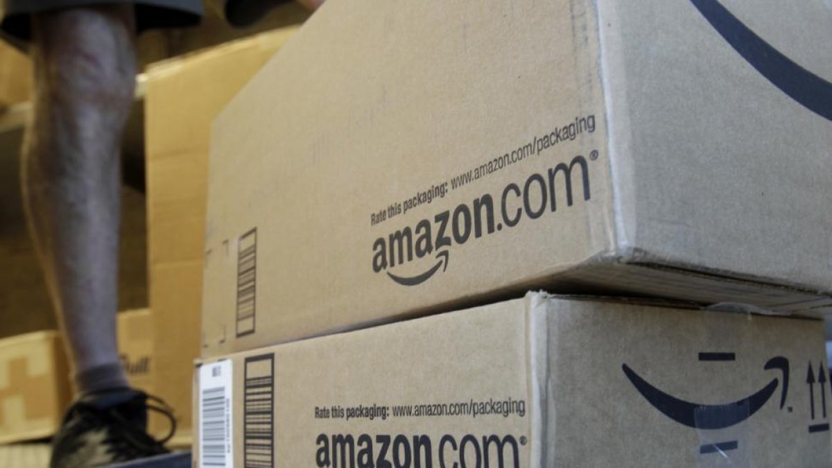 Servicio de paquetería de Amazon, en Palo Alto (California).