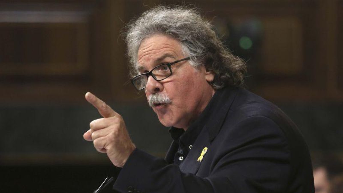 Joan Tardà, durante un pleno del Congreso.