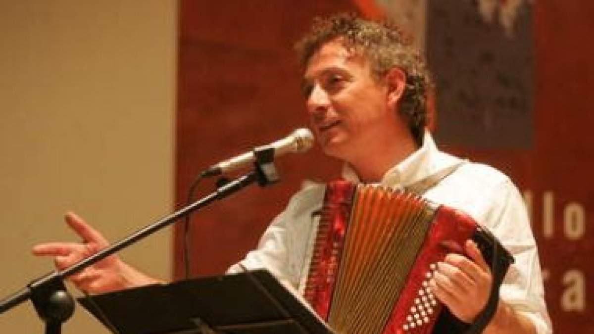 Mestre, durante una representación.