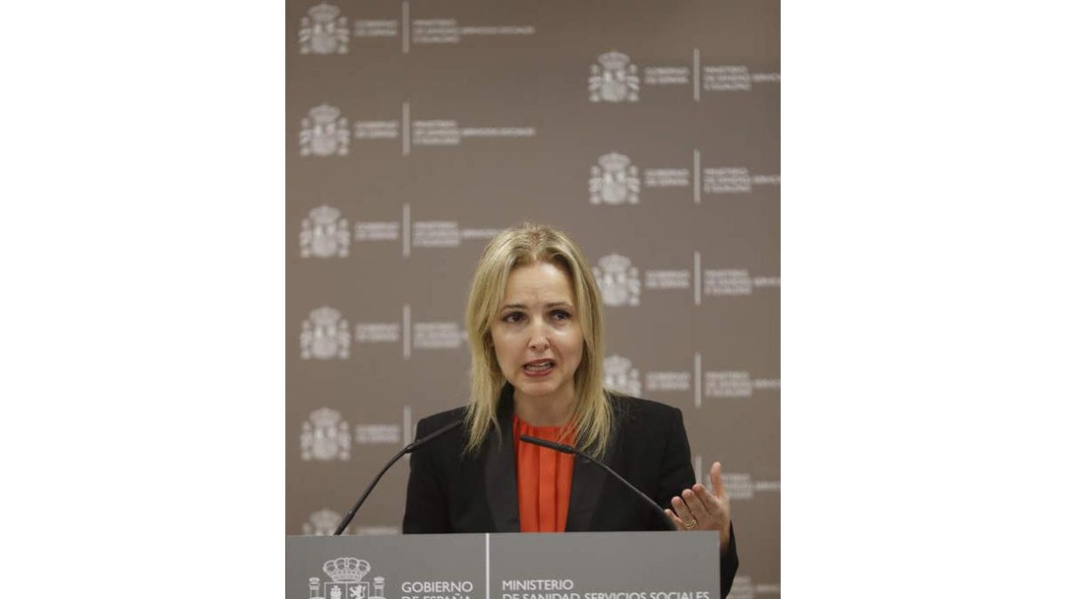 Beatriz Domínguez, ayer en la toma de posesión. EMILIO NARANJO