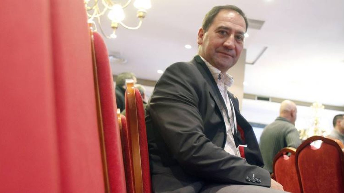 Callejo durante el congreso de la UPL que perdió
