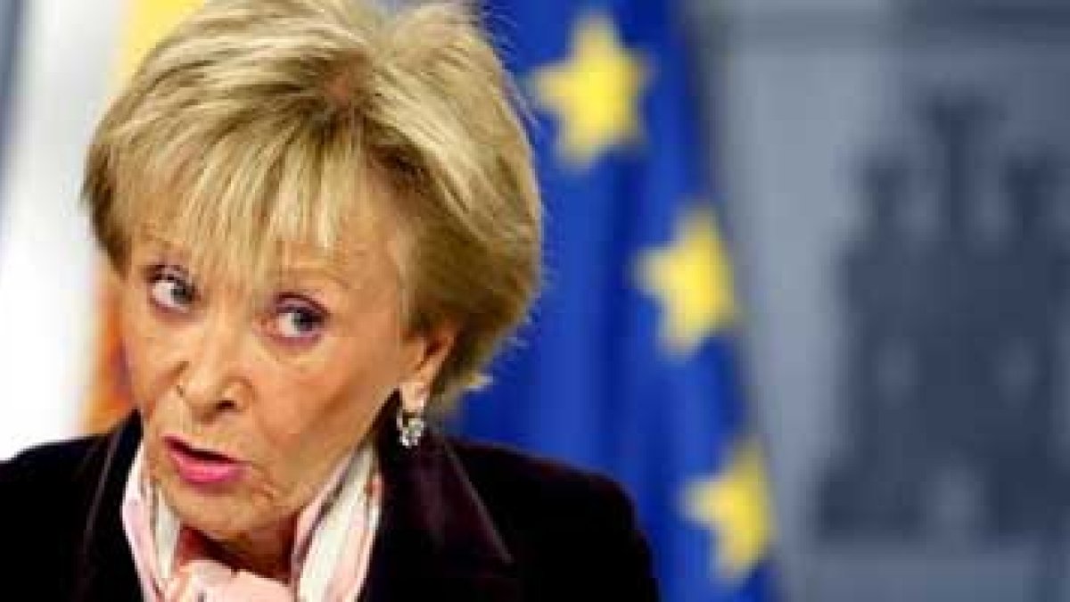 La vicepresidenta primera del Gobierno, María Teresa Fernández de la Vega.