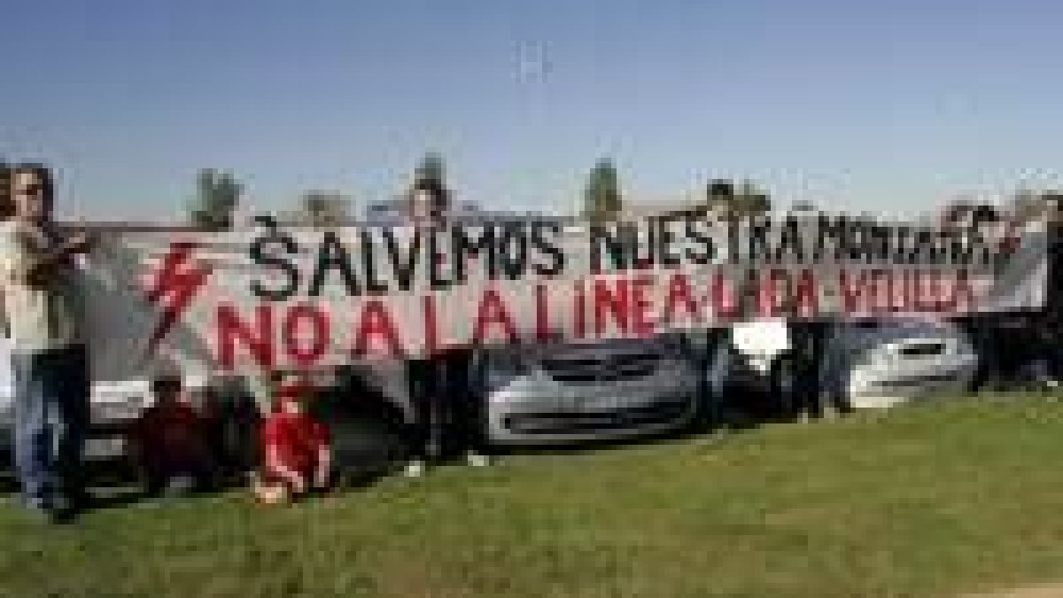 Una de las múltiples manifestaciones en contra de la Lada Velilla por León