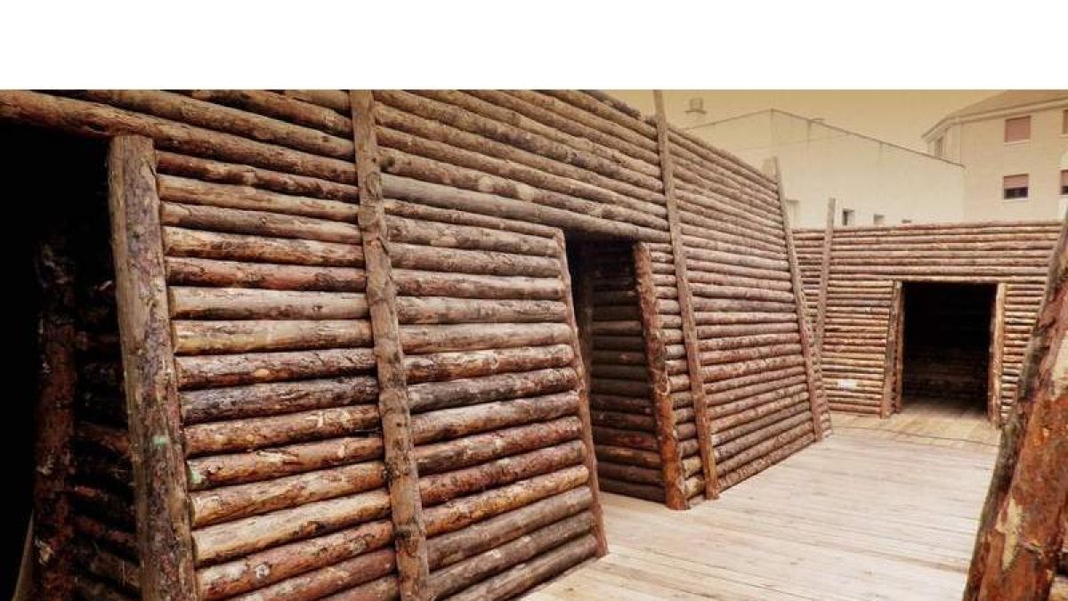 Reconstrucción de una trinchera de la I Guerra Mundial en el Museo de Belorado.