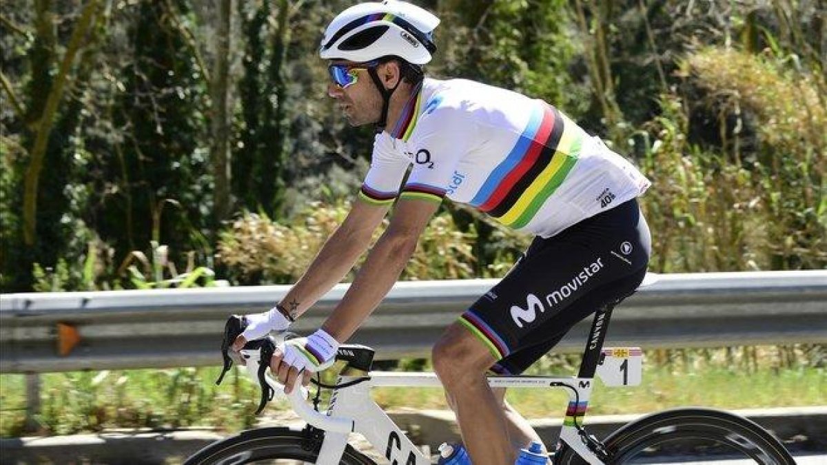Alejandro Valverde en la Volta de Catlauña.