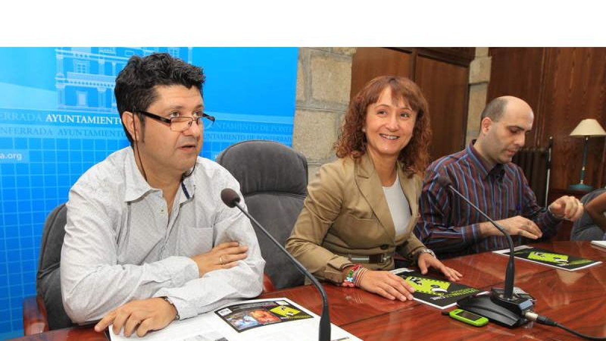 Donís, Téllez y Morán, en la presentación del festival.