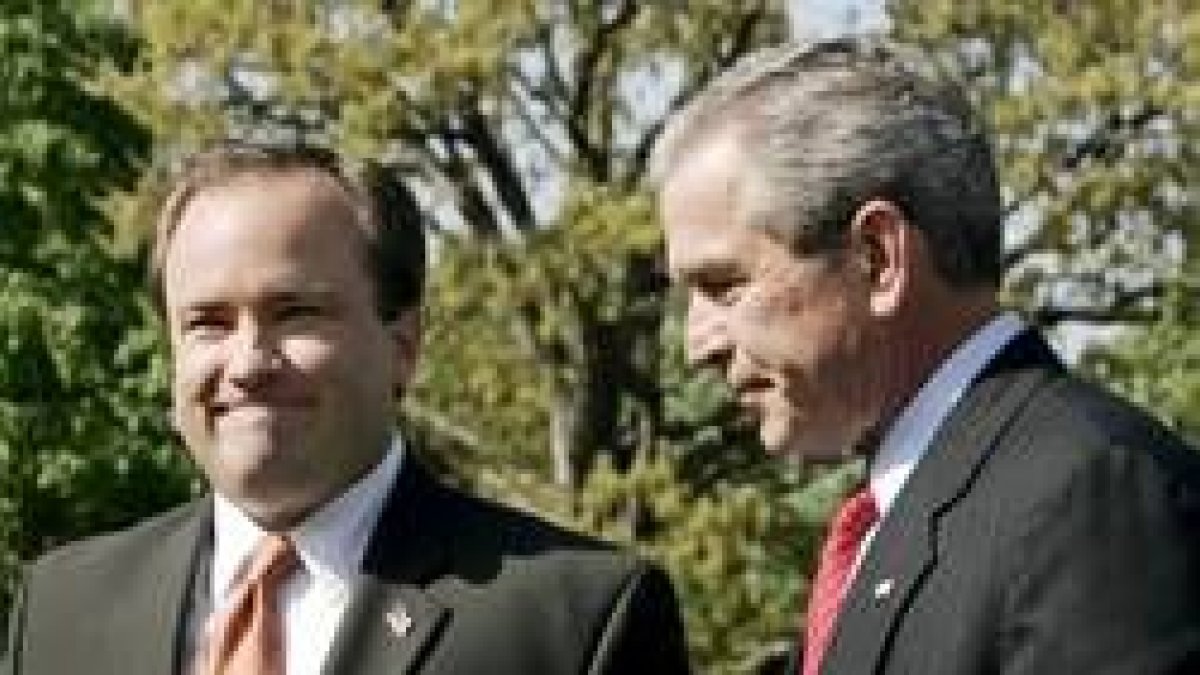 Scott McClellan, ayer con George W. Bush en la Casa Blanca
