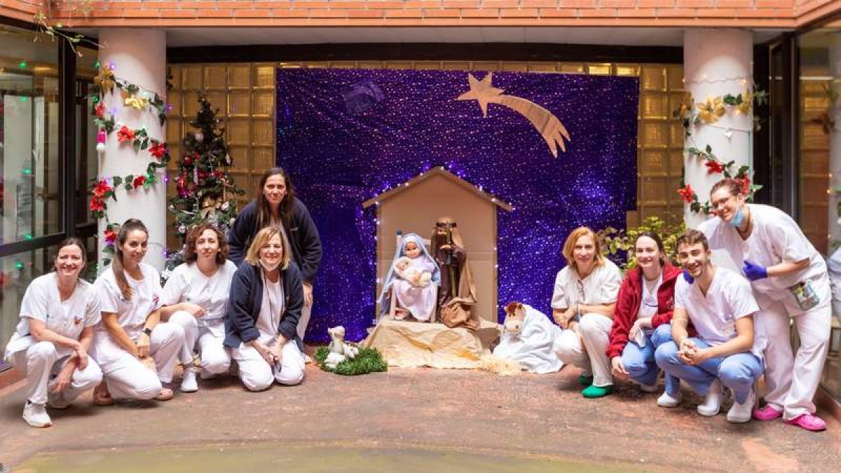 Primer premio de belenes del Hospital. DL