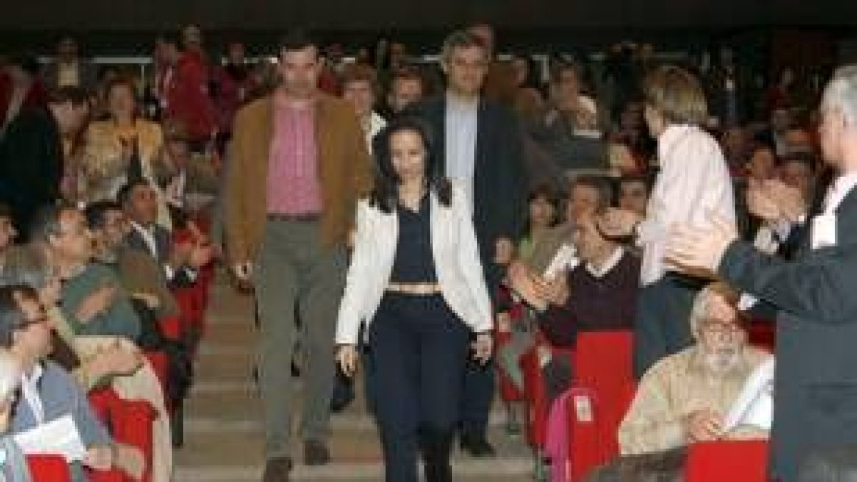 Corredor, a su llegada al Comité Regional del PSOE de Madrid