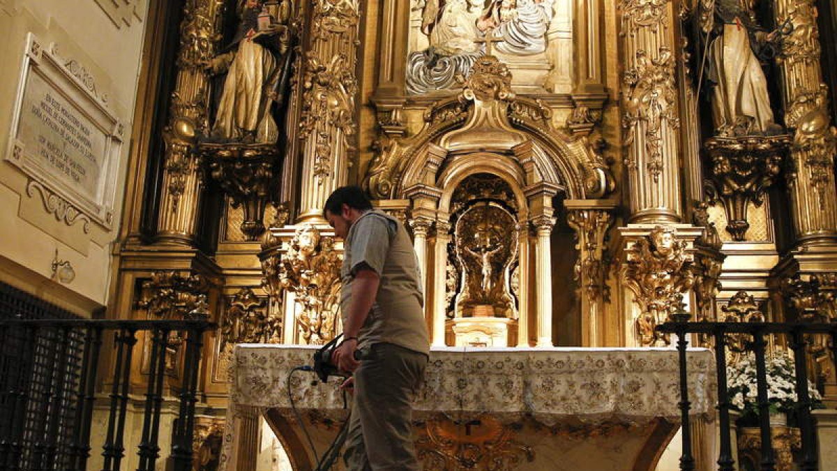 Imagen de archivo del ‘barrido’ del convento de las Trinitarias con georradar.