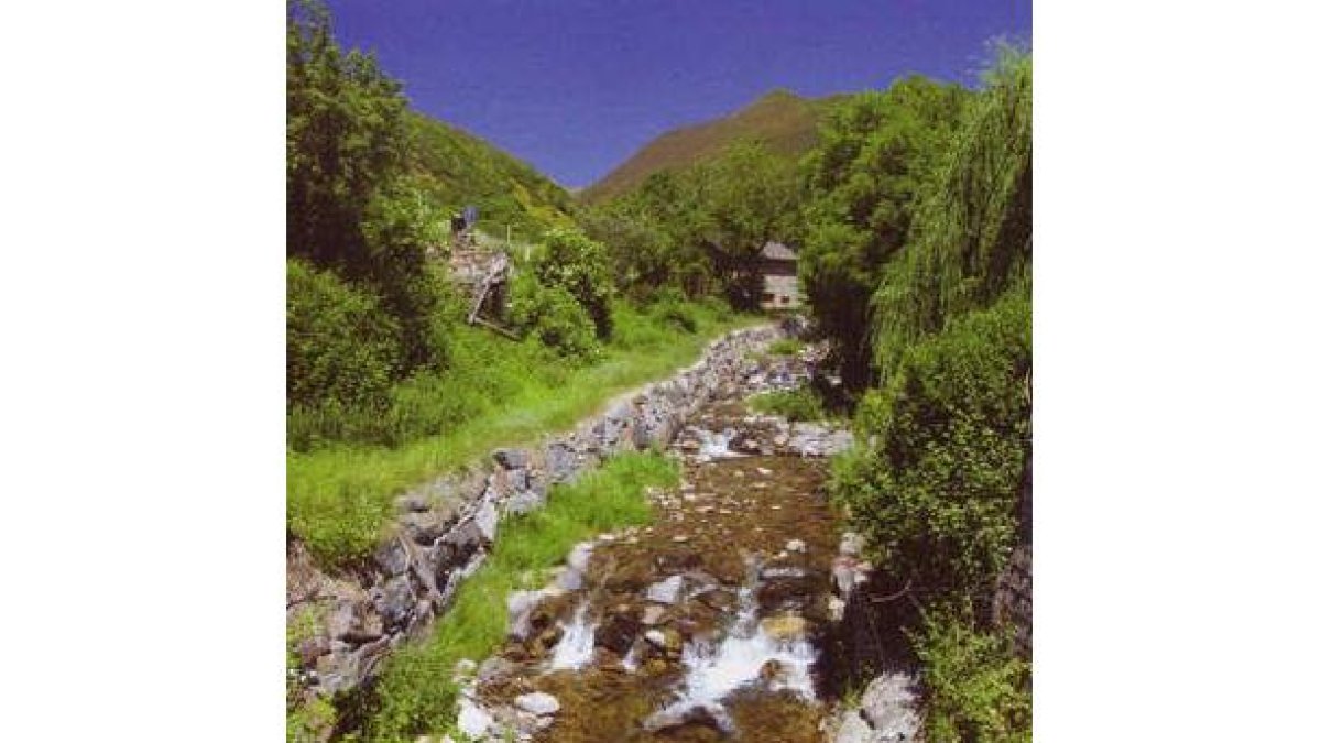 El camino que conduce a la braña de La Degollada, en Palacios del Sil, en un increíble paisaje.