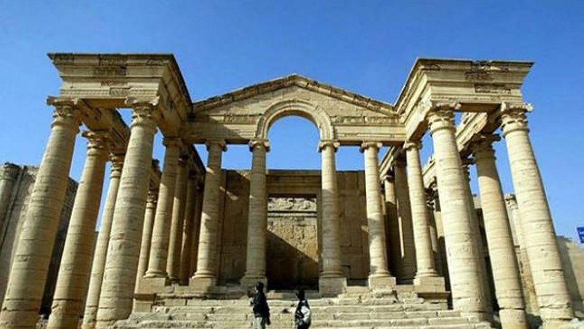 Una de las edificaciones de la histórica ciudad de Hatra.