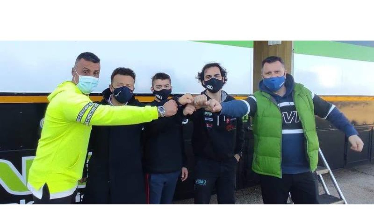 Omar González, Pablo Peyuca, Sergio González, Jesús Javier Saez y Víctor González. Un equipo de garantías en los circuitos. DL