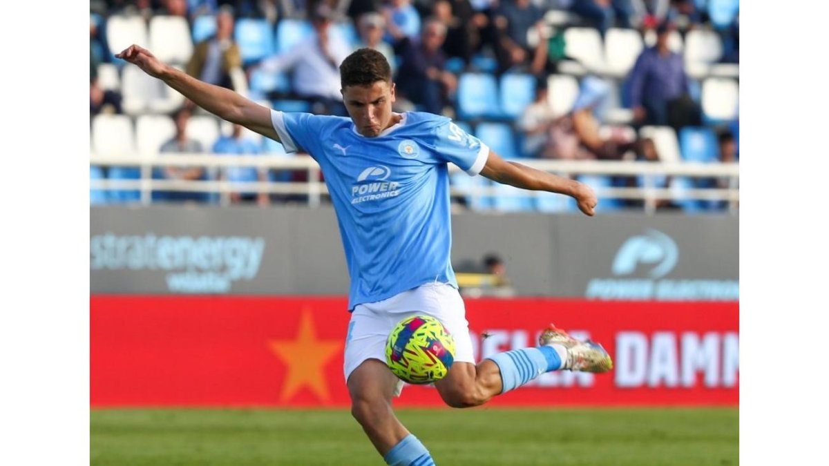 Iván Morante anotó un gol que puede valerle el Premio Puskas de la Fifa. UD IBIZA
