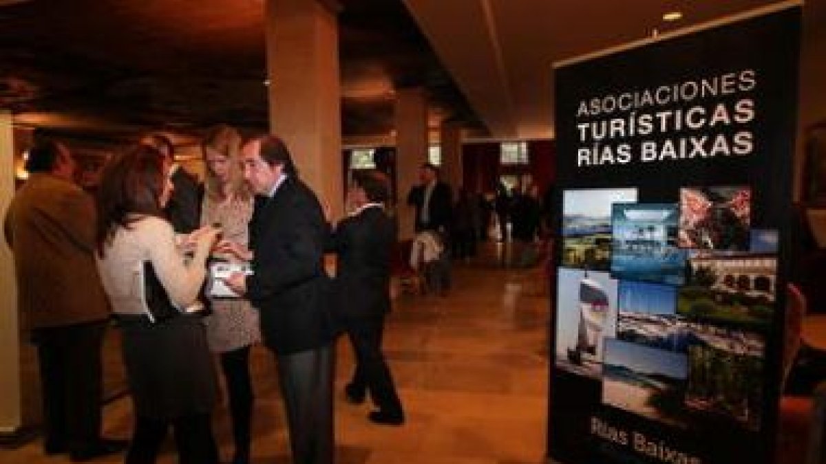 Una de las actividades de promoción de las Rías Baixas en León ayer en San Marcos.