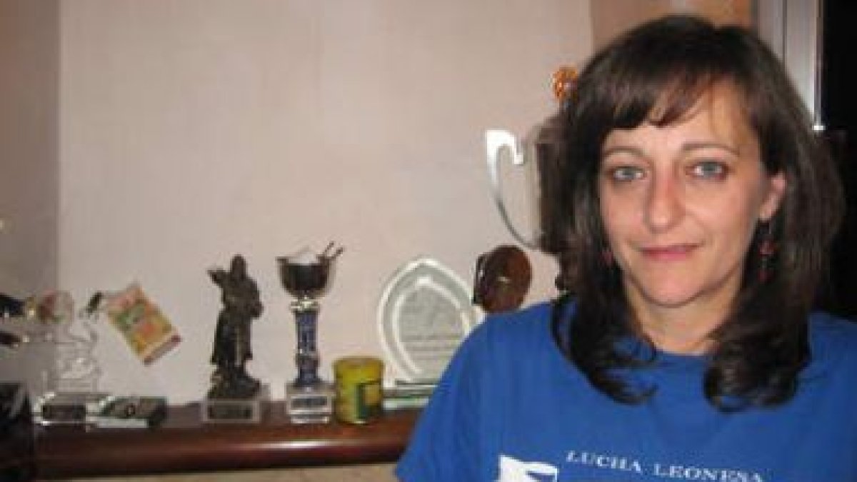 Carmen González, delegada de la lucha en León