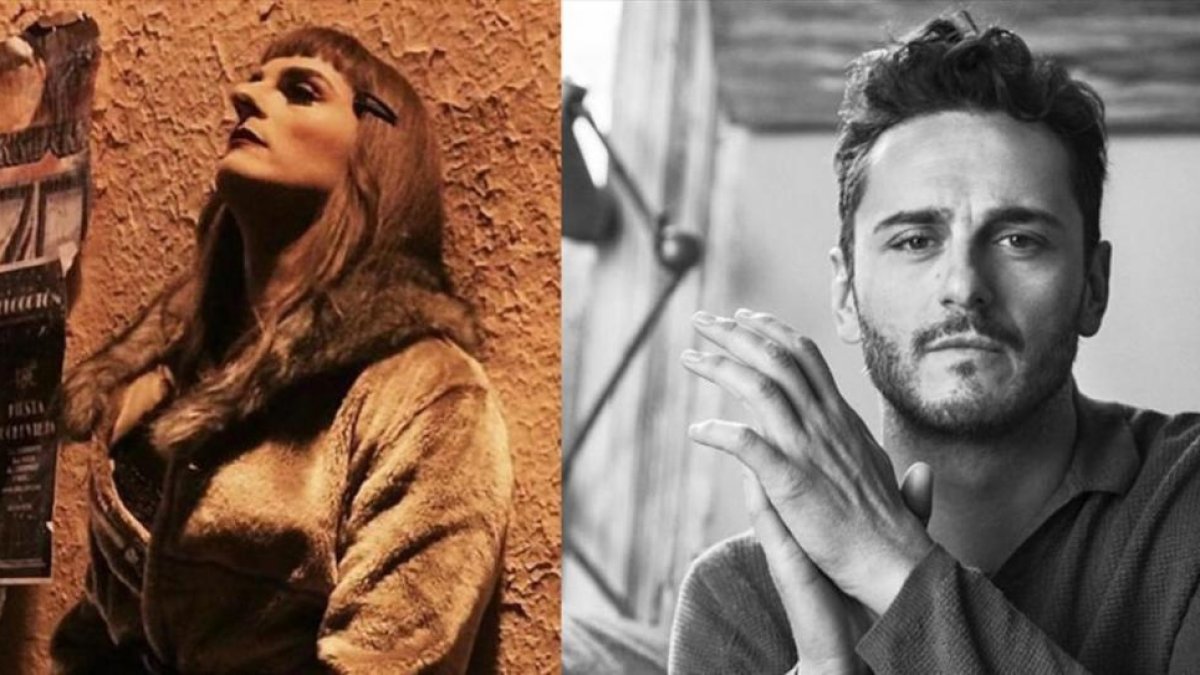 A la izquierda, caracterizado de Lupita. A la derecha, el actor Asier Etxeandía.