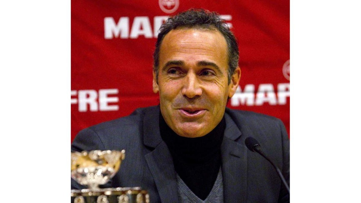 Alex Corretja, en su presentación como capitán de la Davis.