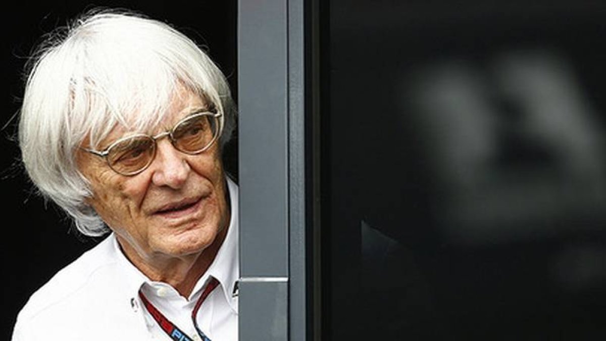 Bernie Ecclestone, durante el GP de Alemania.