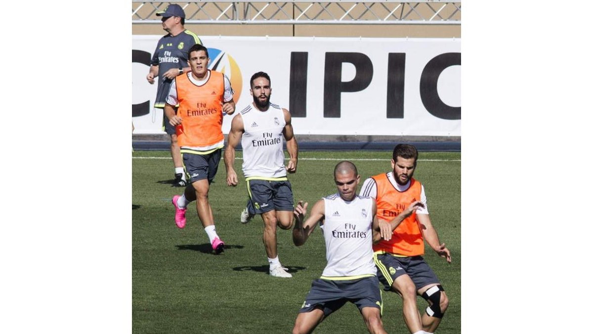 Ramos, aún convaleciente, no entrenó ayer con el equipo.