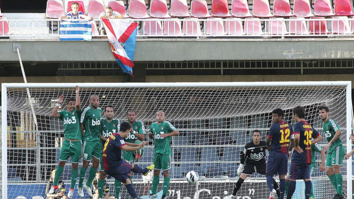 El Barcelona B se llevó los tres puntos en el partido de ida gracias a este gol.