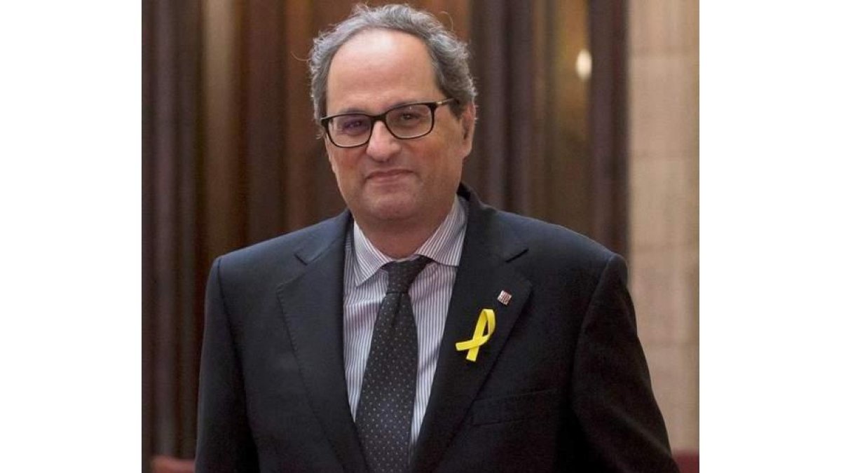 El candidato a presidente de la Generalitat, Quim Torra. Q. GARCÍA