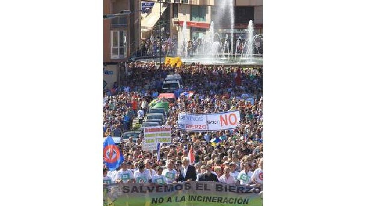 La manifestación se celebró el 14 de mayo en Ponferrada.