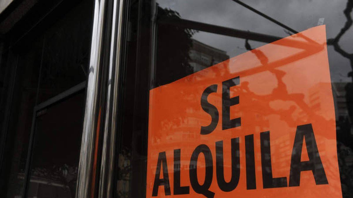 Cartel de Se Alquila.