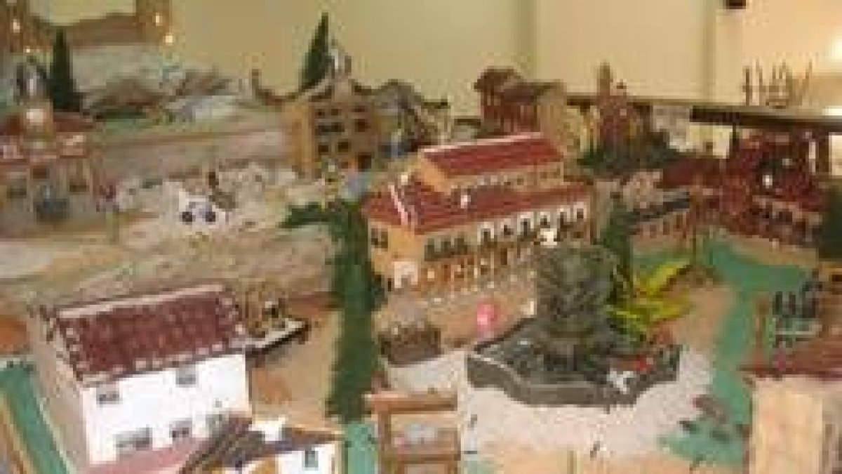 Algunas réplicas de los edificios más significativos de Valderas