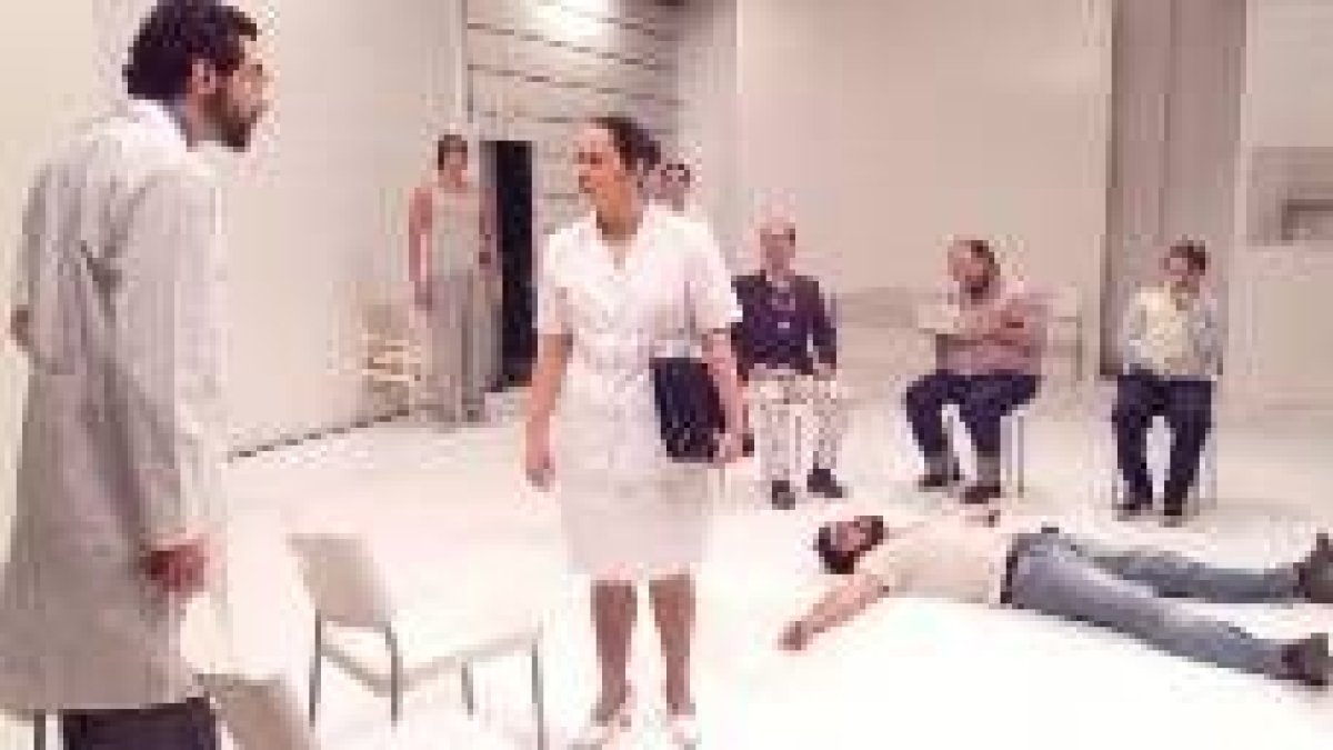 Imagen promocional del montaje de Réplica Teatro sobre el texto teatral de Wasserman