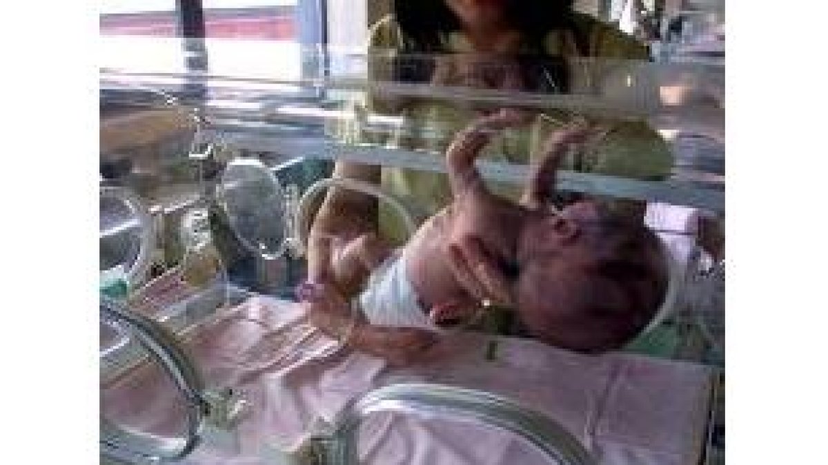 Un bebé sale de una incubadora en el área de neonatología