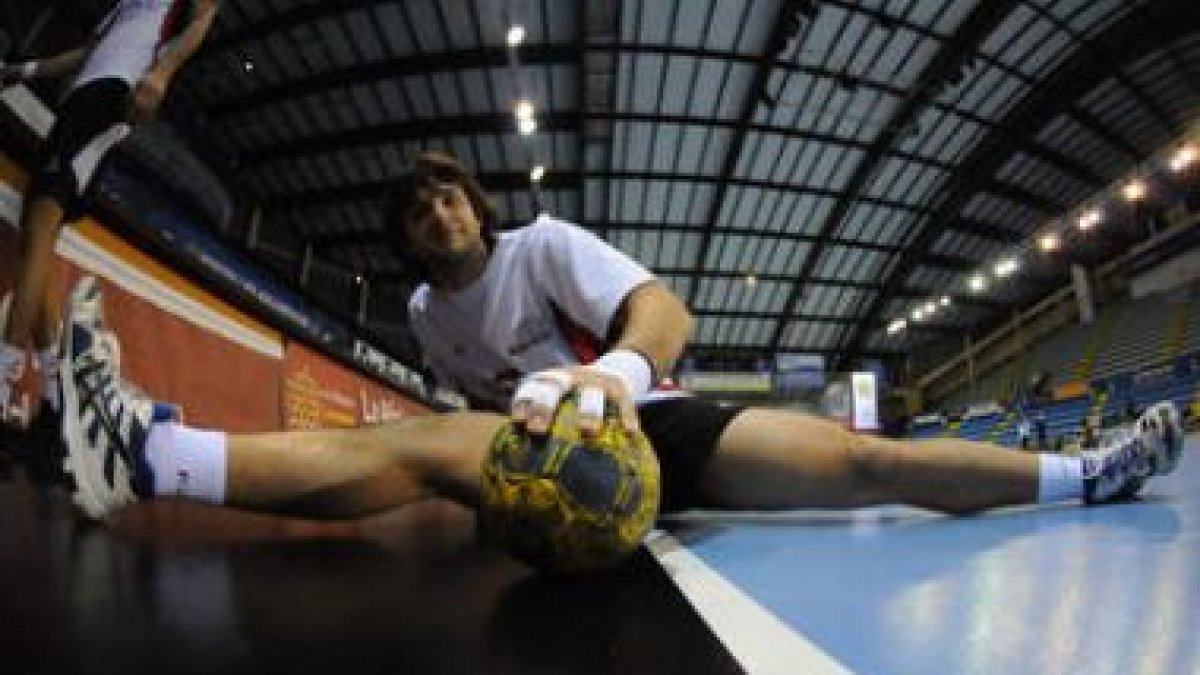 Carou espera volver a formar parte del equipo para el derbi con el Valladolid del sábado.
