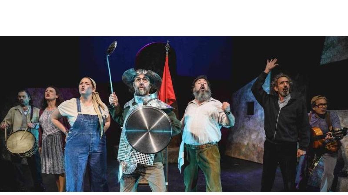La compañía Teatro del Temple llegará a León el 28 de octubre con ‘Don Quijote somos todos’. TEATRO DEL TEMPLE