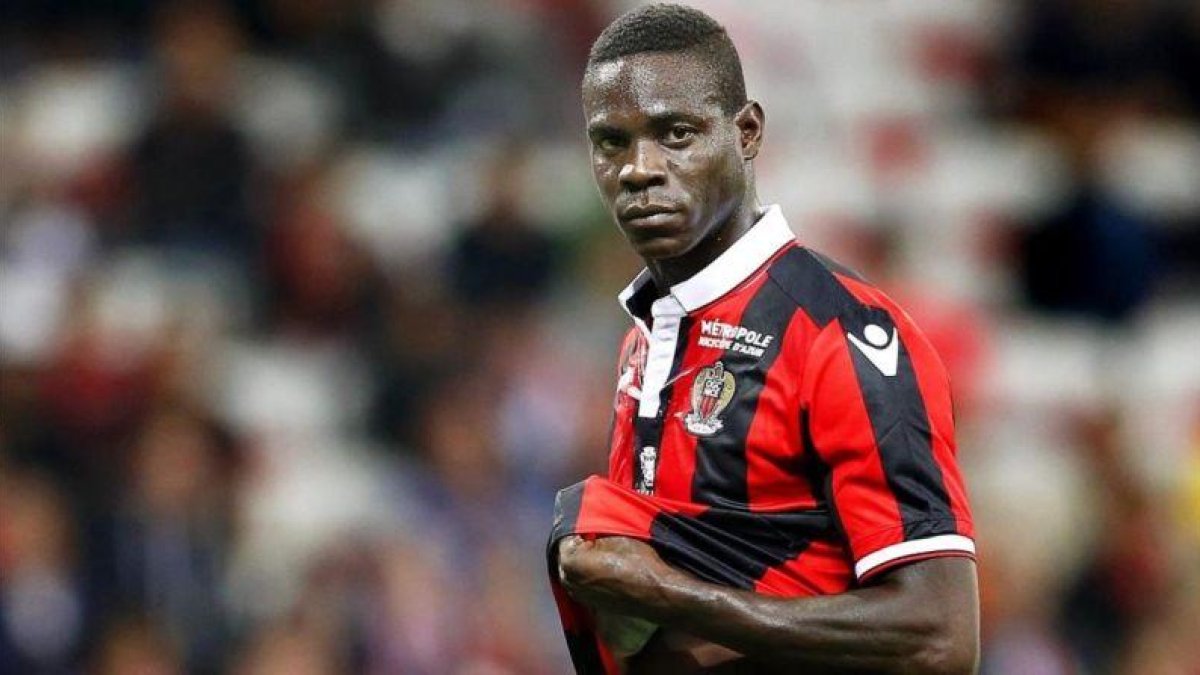 Mario Balotelli, en un momento del partido de este miércoles ante el Mónaco.