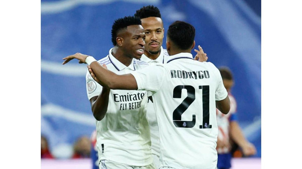 Rodrygo quedó tocado tras el partido ante el Atlético. RODRIGO JIMENEZ