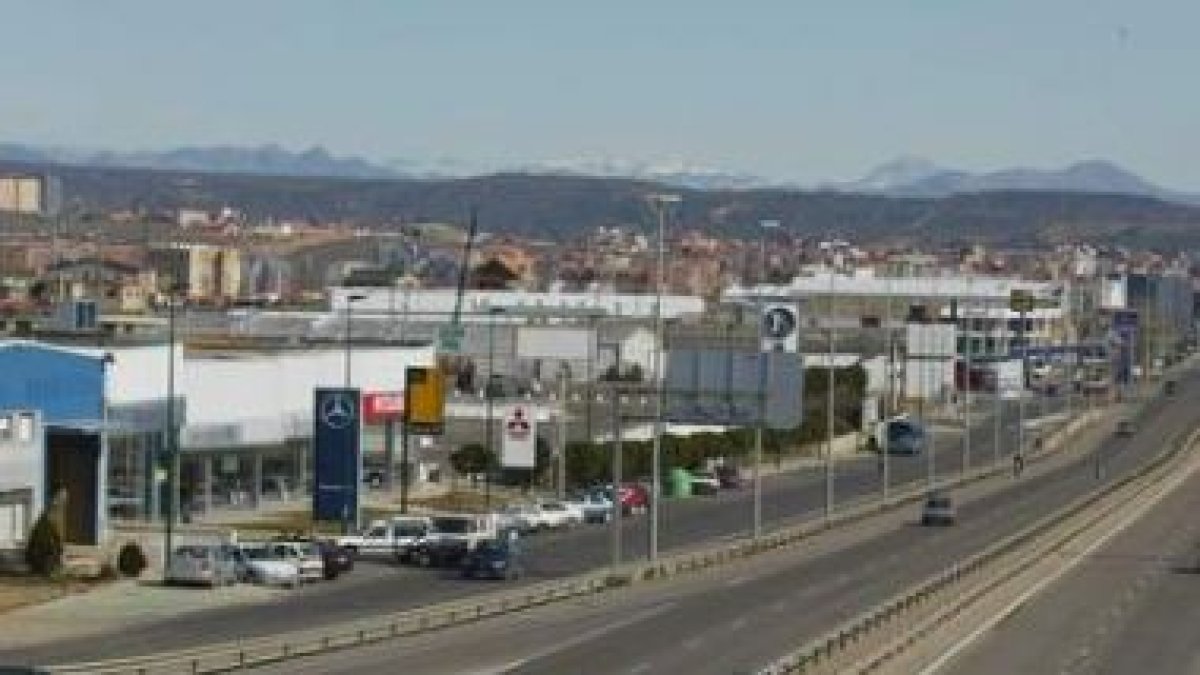 Imagen de archivo del polígono industrial de Trobajo del Camino.