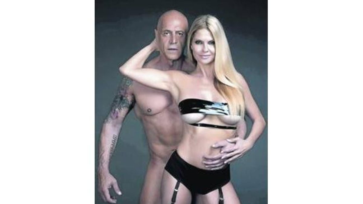 Kiko Matamoros y Makoke, durante la sesión fotográfica con 'Interviú'.