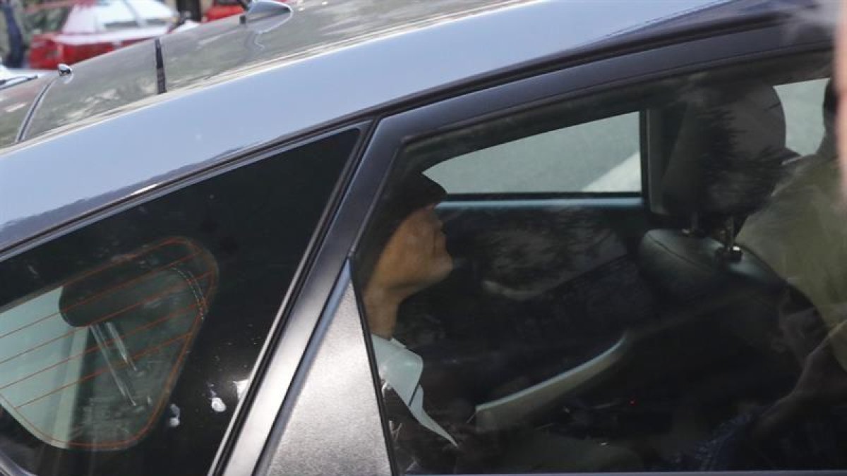Sánchez a su llegada a Ferraz.