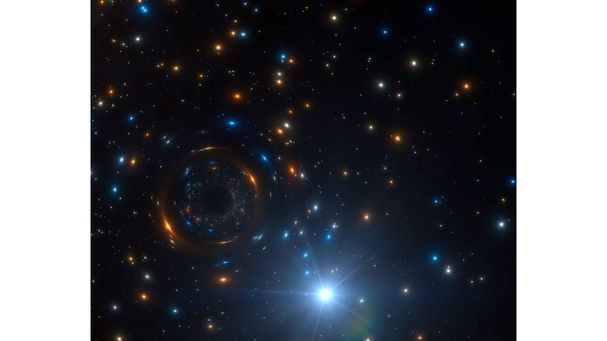 Una recreación artística del firmamento. OBSERVATORIO AUSTRAL EUROPEO